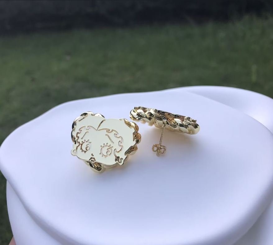 Betty Heart Twist Studs