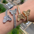 Icy Butterfly Bangle