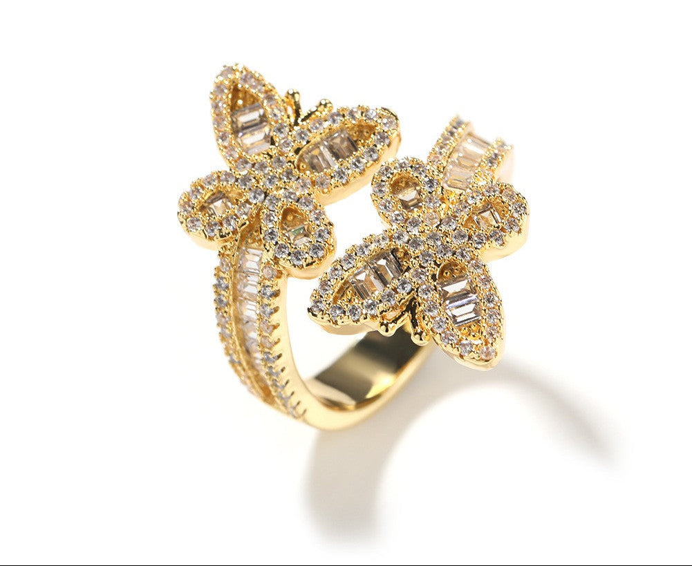 Icy Butterfly Ring