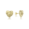 Nugget Heart Studs